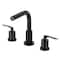 Kingston Brass FSC8950SVL Widespread Bathroom Faucet with Brass Pop-Up, Matte Black FSC8950SVL - alternate 1